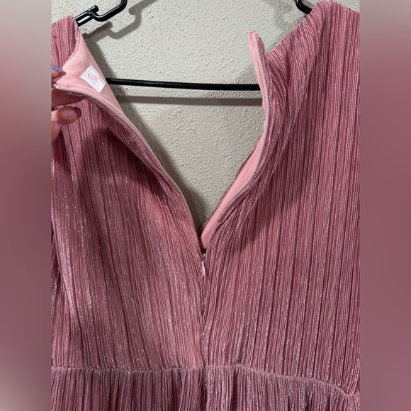 Pink Lily Metallic Pink Romper - Picture 6 of 7